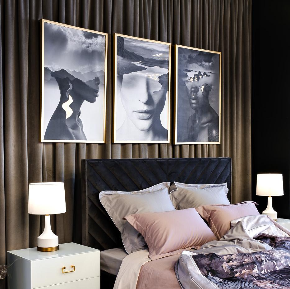 Холст "Mystique-3" золотая поталь.89VOR-MYSTIQUE3